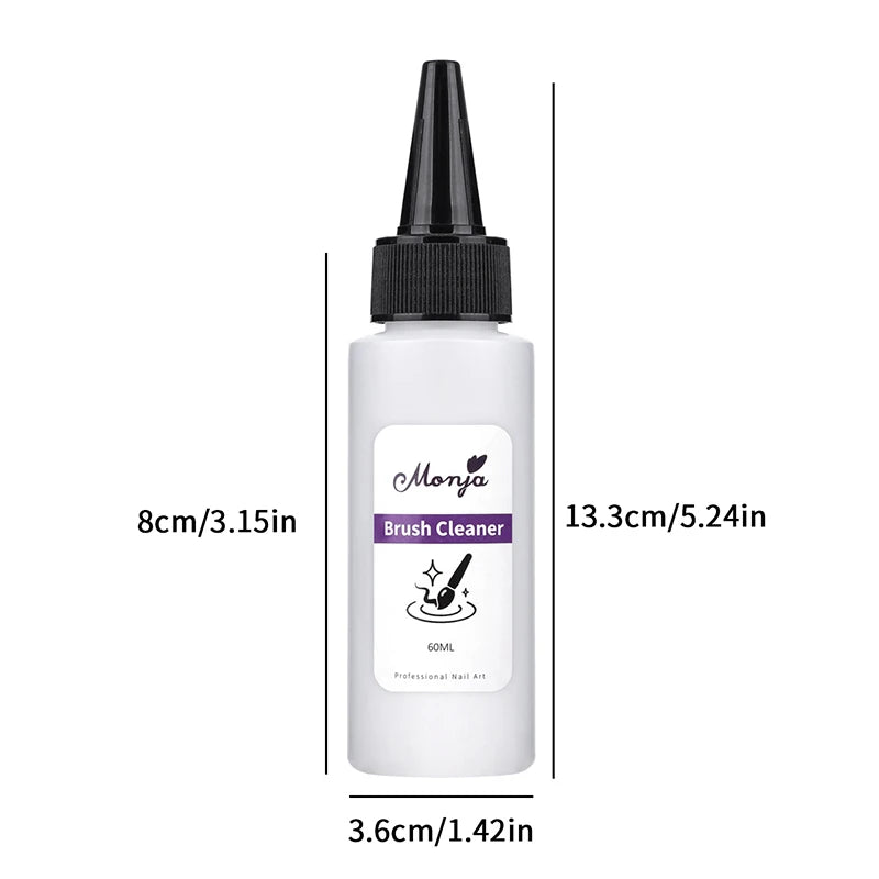 Nail Brush Cleanser Liquid Remover Acrylic UV Gel Polish Quick Degreaser Professional Manicure Care Cleaning Tool 30/60ml