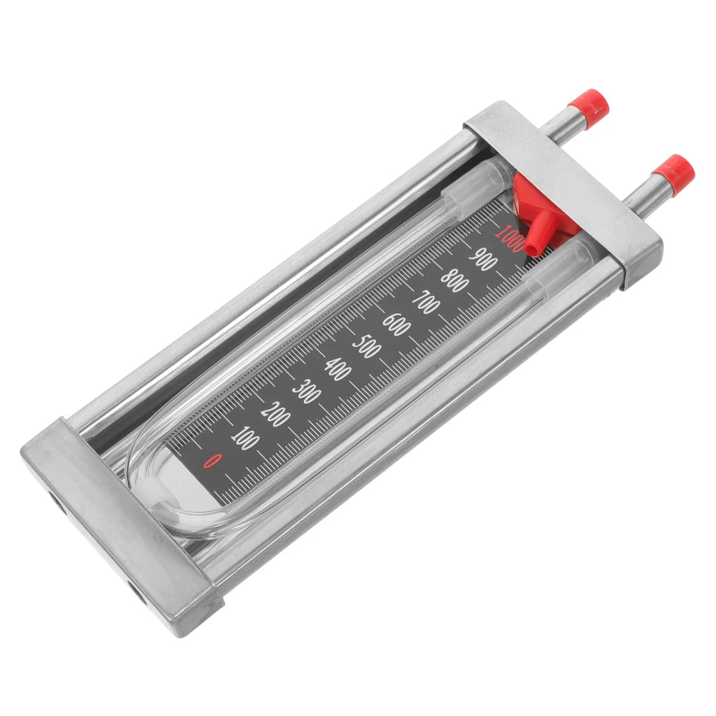 Stainless Steel U-Shaped Pressure Gauge 0-1000Pa Vacuum Tube Tester For Home Lab Water Column Manometer Differential