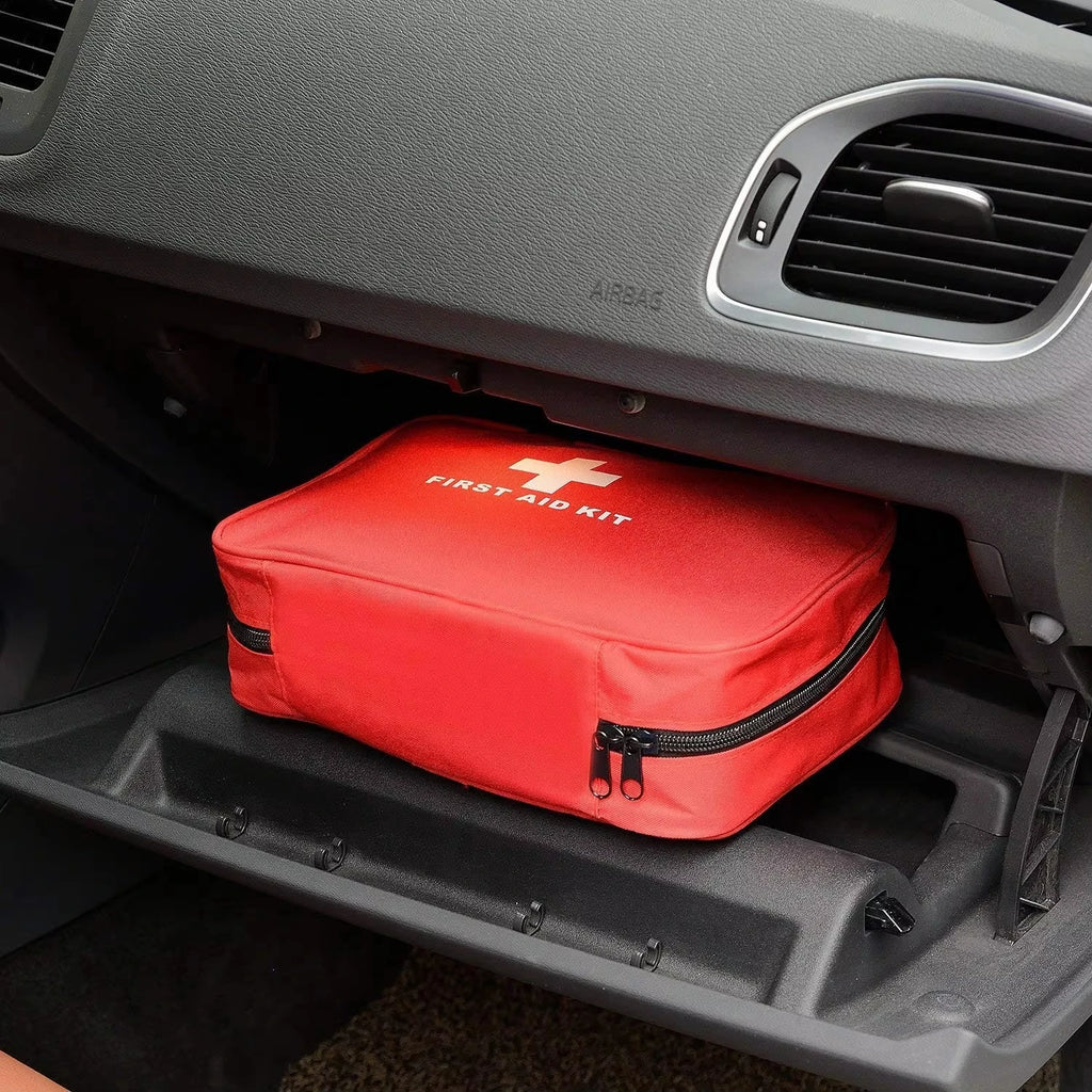 184pcs First Aid Kit, Multi-purpose Emergency Medical Supplies Portable Medical Bag, For Outdoor Hiking, Camping And More Rescue