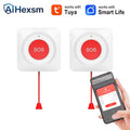 NEW Tuya WiFi Smart SOS Call Button Wireless Caregiver Pager Phone Alert Transmitter Emergency Call Button for Elderly Patient