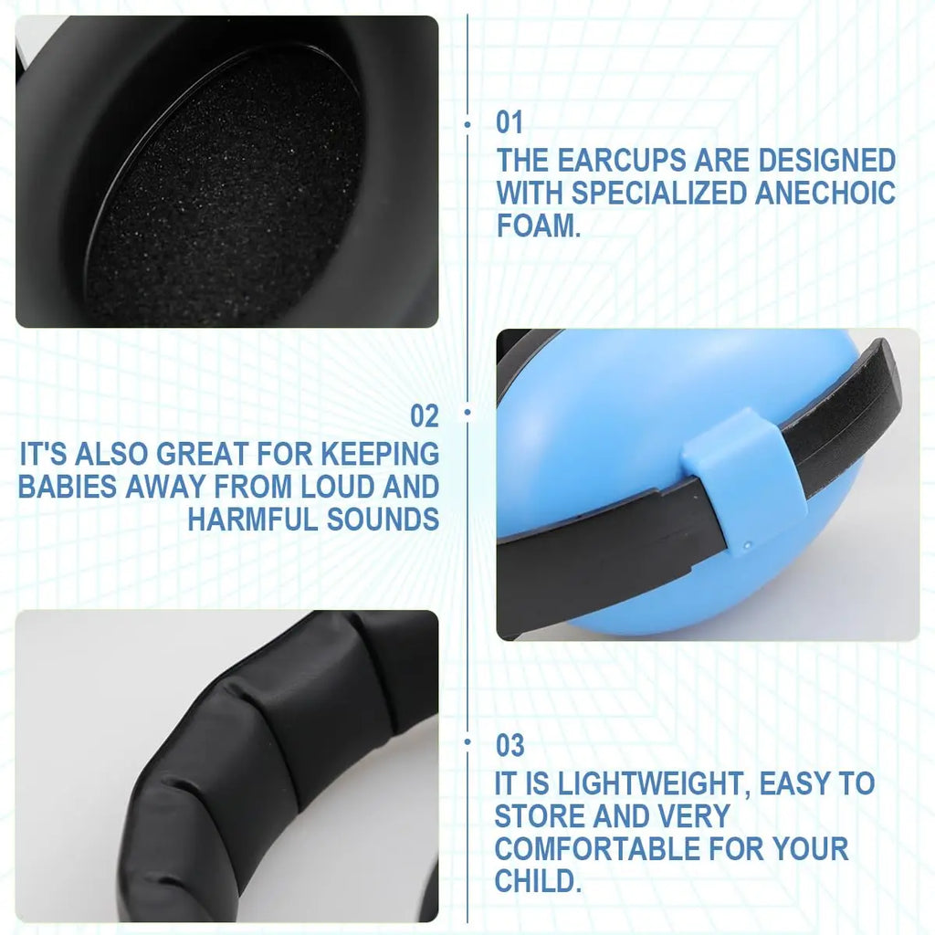 Baby Earmuff Sound Cancelling Headphone Noise Reduction Earphone Ear Protection for Sleeping Outdoor Airplane Concert
