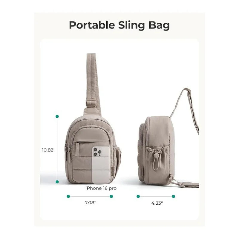 Multi Functional Shoulder Bag Crossbody Bag Lightweight With Multiple Pockets Suitable For Travel Sports Hiking Fitness Bag