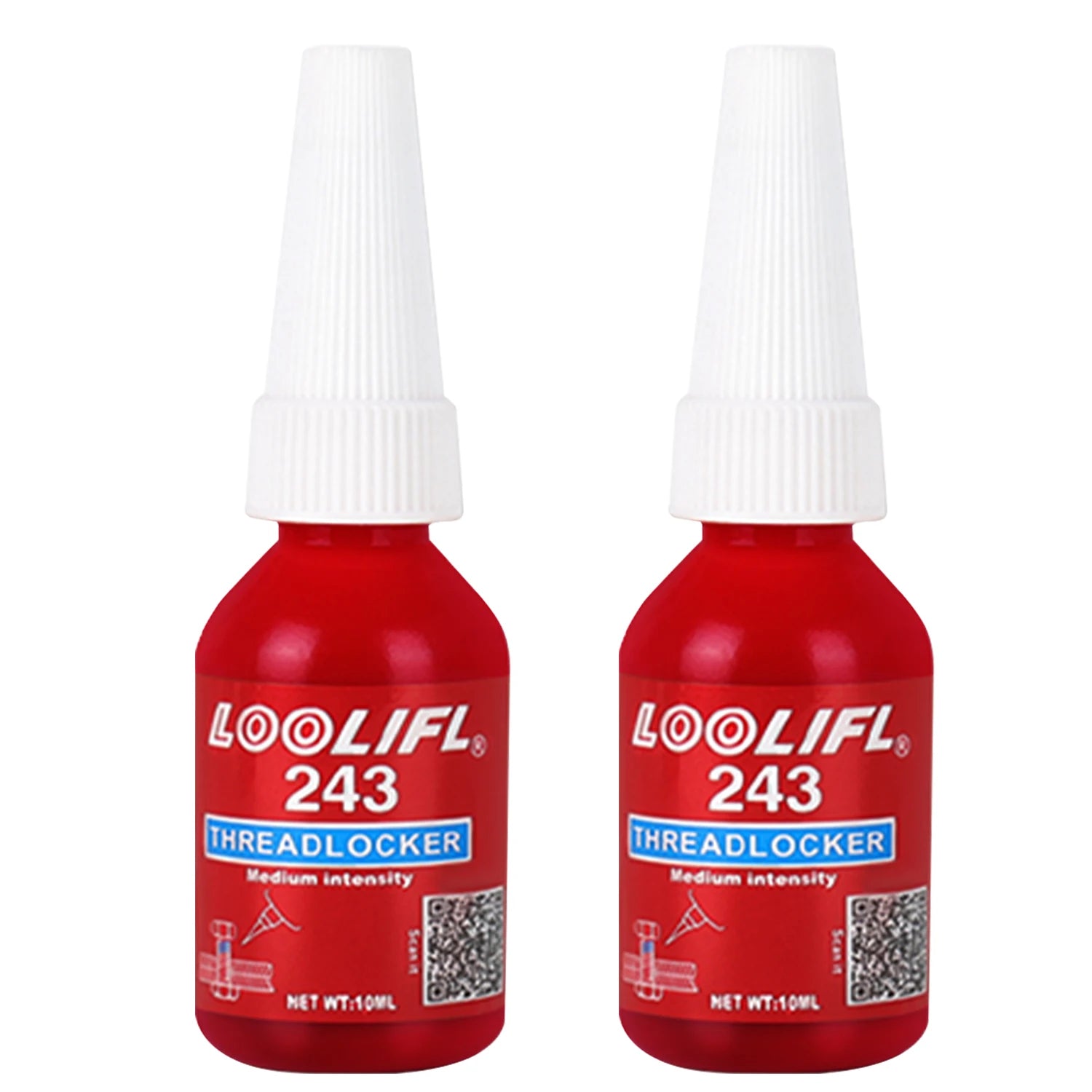 High Strength 271 Thread Locker Adhesive Anti Vibration Anti Impact Screw Lock Glue Heat Resistant Metal Bolt Nut Fastening 10ml