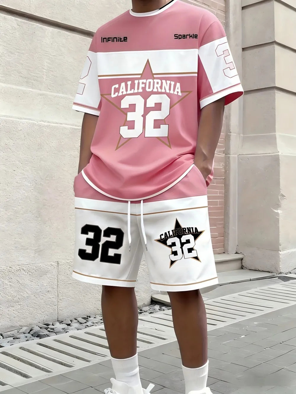 2026 Summer New Men's Short-Sleeved Shorts Set - Street Casual Fashion Comfortable Soft 3D Digital Pattern Printing