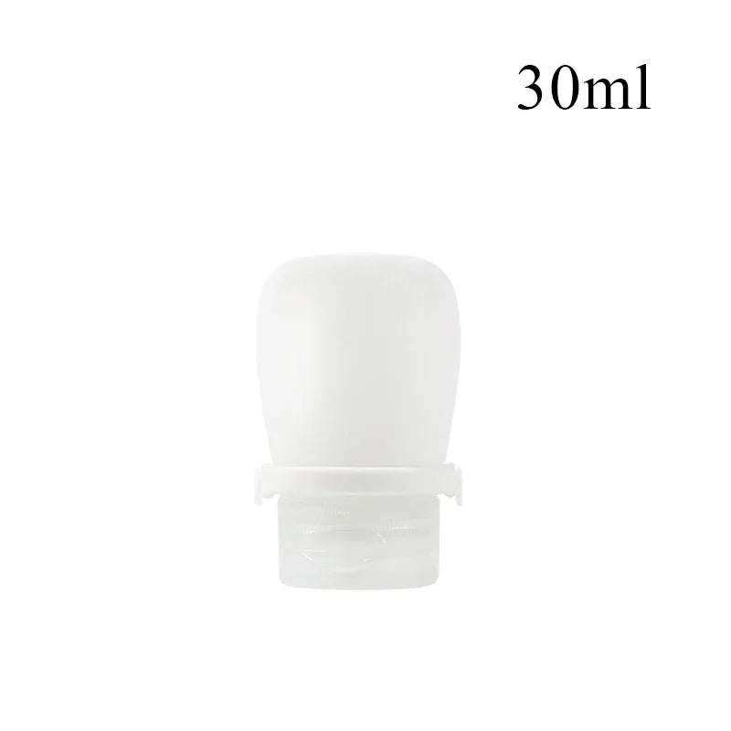 1/4pcs Portable Silicone Travel Bottle Cosmetic Storage Refillable Lotion Bottle Leakproof Shampoo Squeeze Tube Empty Bottle