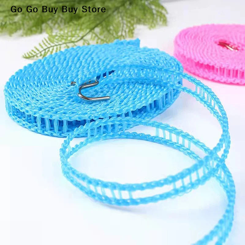 【ST】5/10M Portable Clothesline Anti-skid Windproof Outdoor Travel Hanging Clothes Line Laundry Drying Clothes Horse Rope