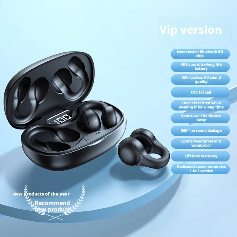 Jabra Open Ear Clip Earbuds ENC Wireless Bluetooth5.3 Headphone Noise Cancelling Earphone With Mic For Android iOS Xiaomi