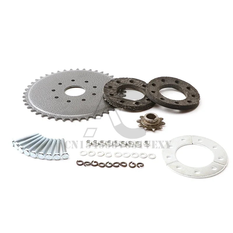 Electric Bicycle Modification Accessories Front and Rear Sprockets 9-Hole Sprocket Installation Kit Suitable for 49cc 66cc 80cc