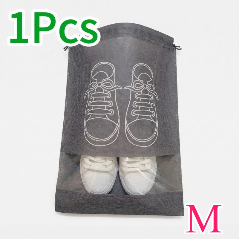 1-30PCS Shoes Storage Organizer Bags Non-Woven Shoe Dust Bags Portable Travel Shoe Bag Shoes Storage Packing Pouch Organizers