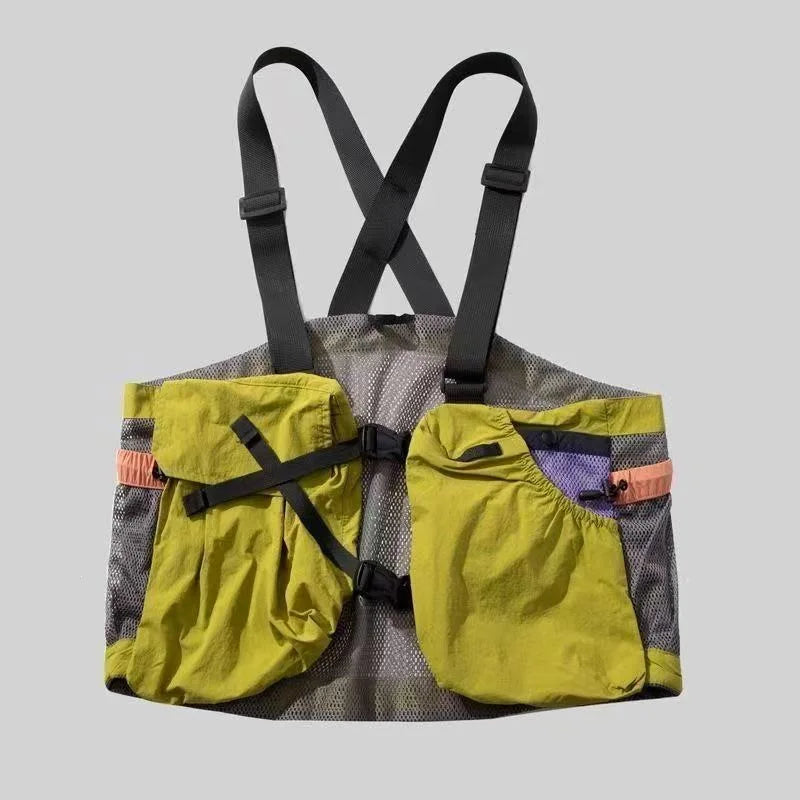 Lightweight Running Hydration Vest Breathable Mesh Oxford Cloth Waterproof Multi-Pocket for Cycling Marathon Outdoor Sports