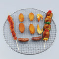34 Sizes 10-60cm Diameter Round 304 Stainless Steel BBQ Grills Net Meshes Korean Barbecue Non-stick Wire Net bbq Grill Mesh Rack