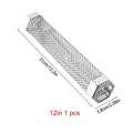 6/12 Inch Stainless Steel BBQ Smoker Grill Tube Perforated Mesh Filter Gadget Pellet Smoking Generator