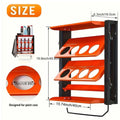 Wall Mount Spray Can Organizer Heavy Duty Garage Storage Rack with 2 Tier Spray Paint Holder for Garage Workshop Auto Repair