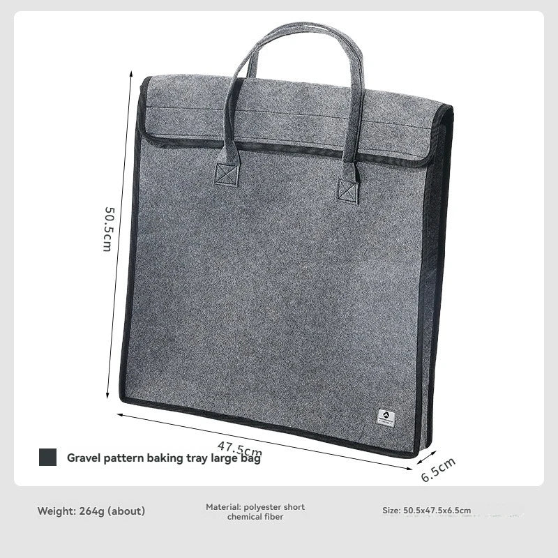 CAMPINGMOON GRW-45-B Gravel Texture Camping Thermo Bag - Reinforced Polyester Fiber Scratch-Resistant Pan Storage Bag