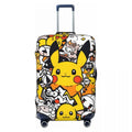 Premium P-Pikachizer Printed Luggage Cover High Elasticity 18-32 Inch Luggage Dust Resistant Anti-Scratch Washable Travel Cover