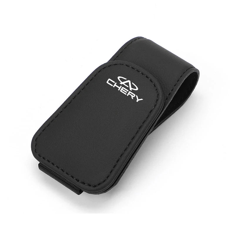 Car Interior Glasses Clip Leather Storage Holder Accessories For Chery EQ7 E3 Tiggo 7 QQ 5x Pro 4 3 Fulwin 2 X1 5 8 T11 Arrizo 6
