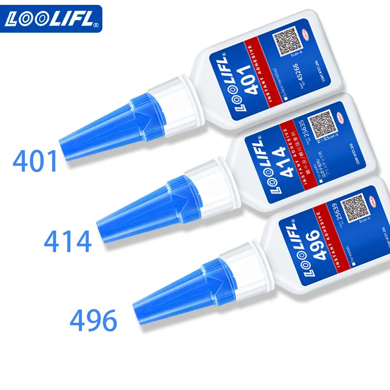 401 Instant Super Glue Strong Fast Dry Universal High Strength Adhesive for Resin Ceramic Metal Glass Plastic Wood Powerful