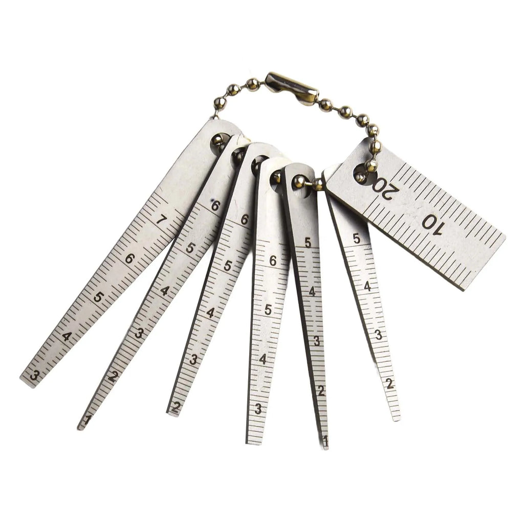 Taper Gauge Measuring Tool 1-20mm Gap Gage Stainless Steel Welding Taper Feeler Gauge Rulers Hole Inspection Tools