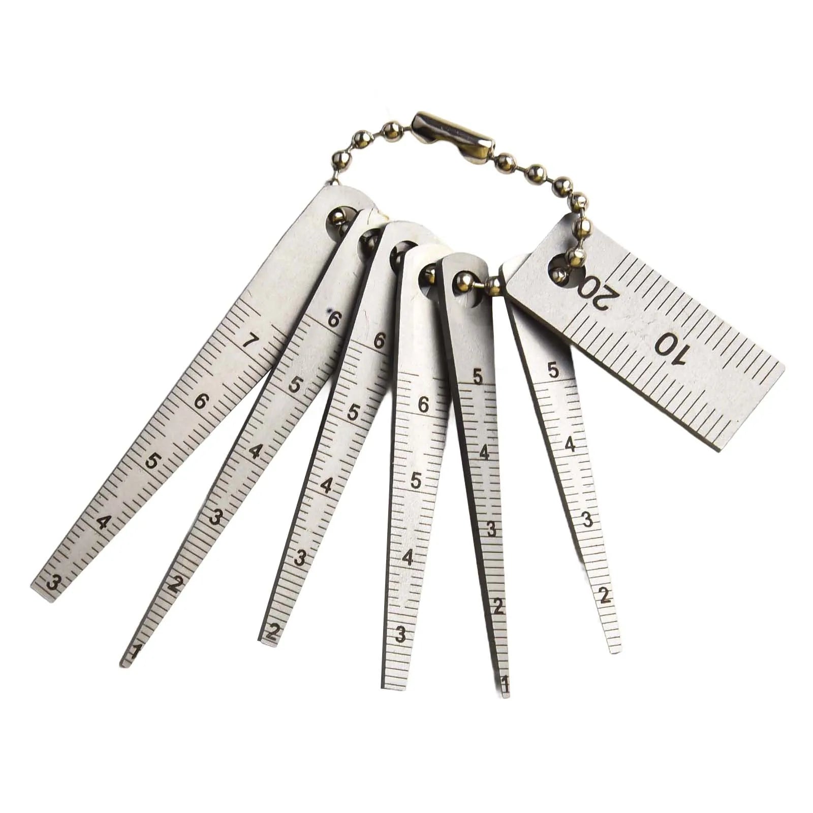 Taper Gauge Measuring Tool 1-20mm Gap Gage Stainless Steel Welding Taper Feeler Gauge Rulers Hole Inspection Tools