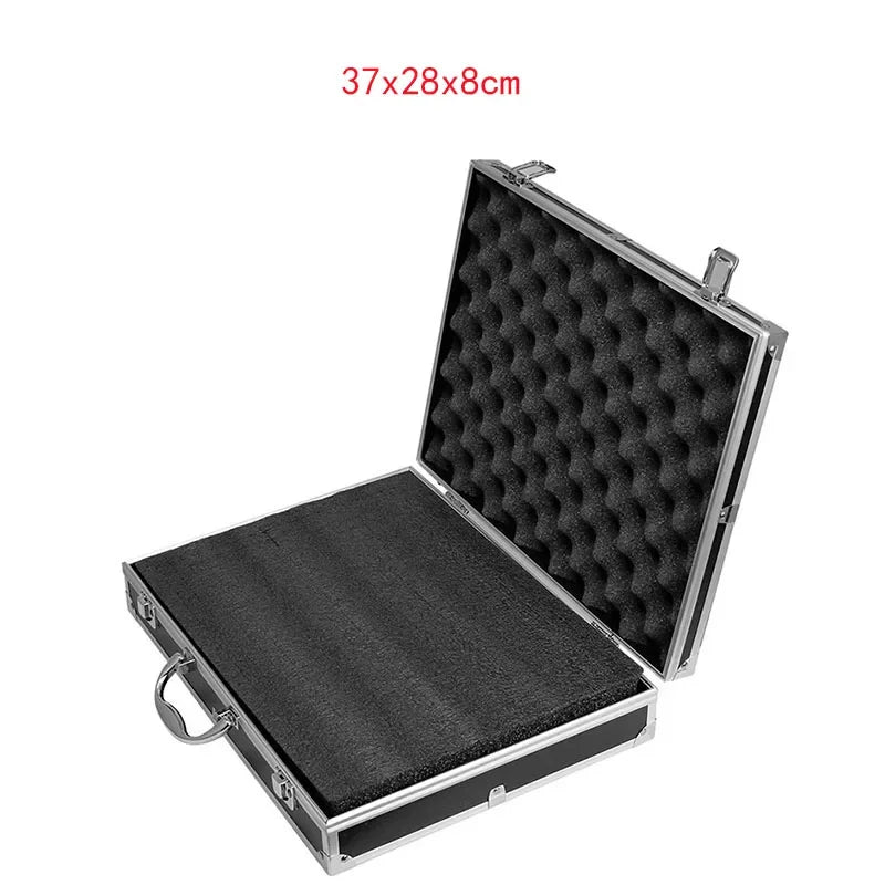 ToolBox Portable Aluminum Safety Equipment Toolbox Instrument Case Storage Box Suitcase Impact Resistant Case with Sponge