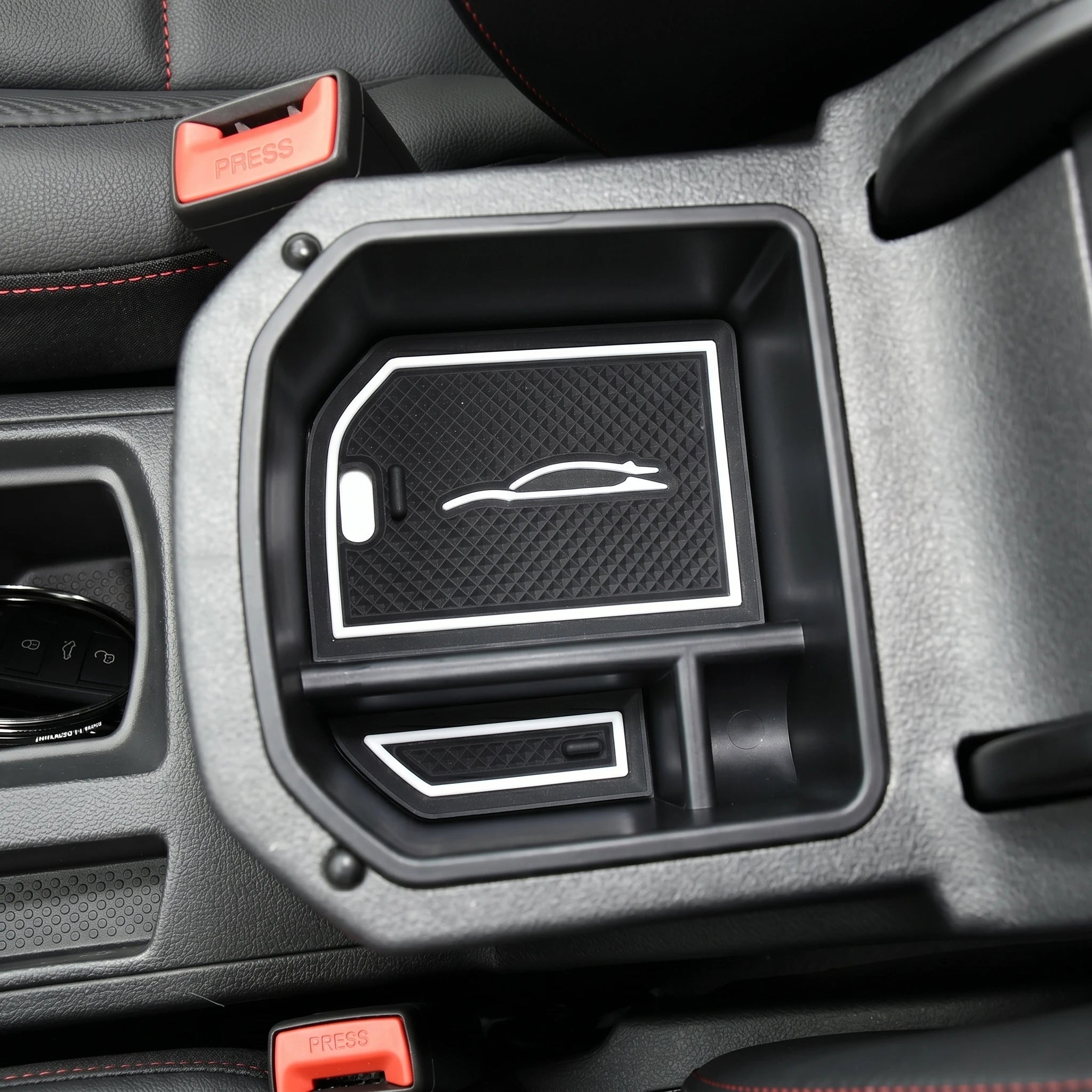Center Console Storage BoxOrganizer Tray For VW T-Roc 2018-2024 Car Interior AccessoriesArmrest Box Insert Holder
