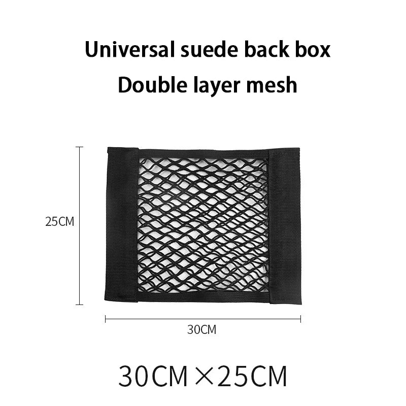 Car Trunk Storage Net Pocket Velcro Car Trunk Supplies Storage Net Car Storage Bag Fixation Artifact