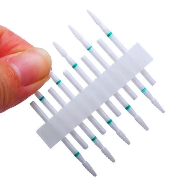 10pc Carbide Manicure Drills Nail Drill Bits Set Milling Cutters Kits Gel Polish Remover Files Electric Burr Tools Accesstries