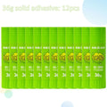WQN-12pcs Formaldehyde-Free Strong Adhesion PVA Small and Convenient Daily DIY Handcraft Office School Supplies