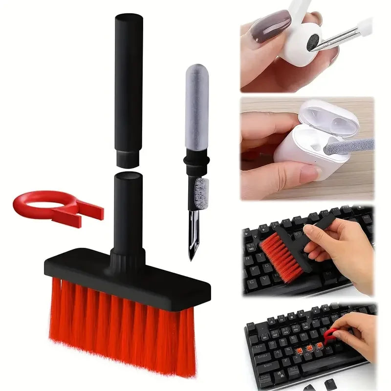 Universal Computer Keyboard Cleaner Brush Kit Earphone Cleaning Pen With Keycap Puller Kit For Headset iPad Phone Cleaning Tool