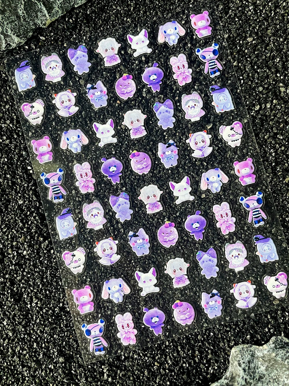 Kawaii Animal Mini Little Rabbit Panda CAT Luggage Tags Stickers Pvc Diary Notebook Skateboard Mobile Phone Nail Art Stickers