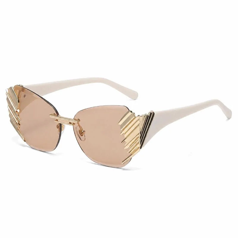 2026 Stylish Rimless Cut Edge Sunglasses Modern Trendy Framless Eyewear Unisex Versatile Fashion Shades Designed for Daily