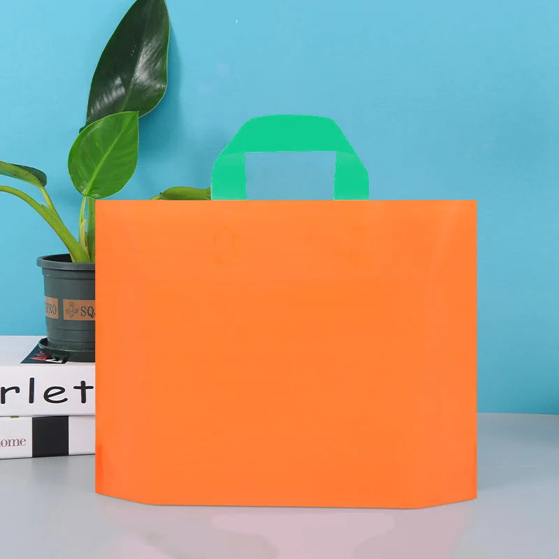 50Pcs Customized gift bags for birthday party wedding plastic bags candy gift boxes for clothes packaging bags for printing logo