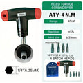 ALIYIQI 1,2,3,4,5,6 N.M Six Models T-Type Fixed Torque Screwdriver 5% Accuracy Hand Tools Torque Wrench Repair Bicycle Tools