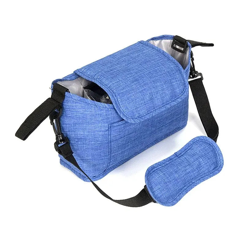 Baby Stroller Hanging Bags Mommy Diaper Bag Large Capacity Mommy Storage Bag With Handles Crossbody Bag Portable Travel Organize