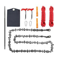 53/24 Inch Hand Rope Chain Saw Sharp Manual Tree Limb Chain Saw with 68/11 Teeth Folding Pocket Rope Chainsaw Tree Cutting Tool