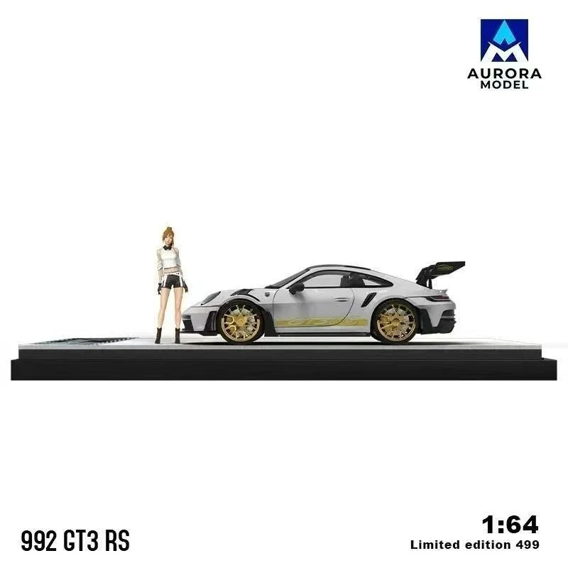 AM 1:64 Alloy Diecast Sports Car Model Simulation Collectible Desktop Ornament