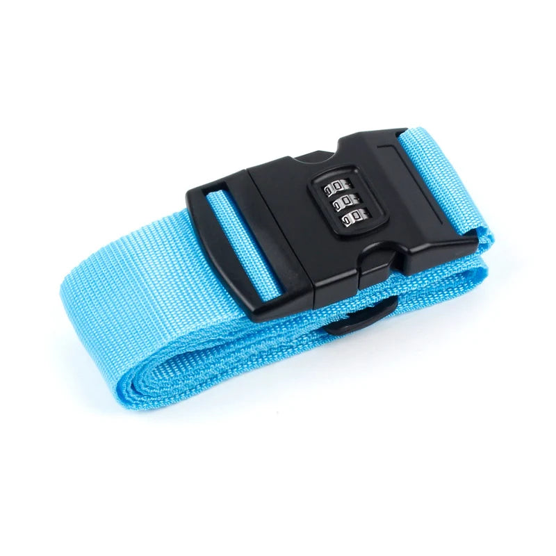 Adjustable Luggage Strap 1 Pcs Packing Belt Travel Essential Accessories Suitcase Supplies Fixed Belt cipher lock Suitcase Strap
