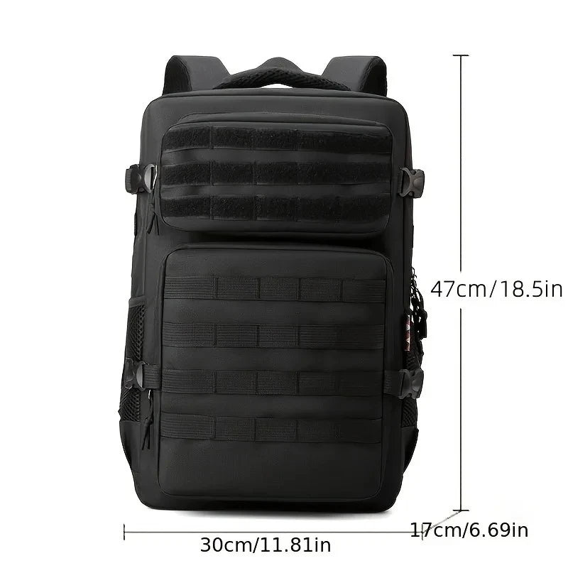 Tactical Backpacks Men's Camouflage Backpack, Hiking And Camping Backpack, LargeCapacity Multi-layer Outdoor Sports Backpack