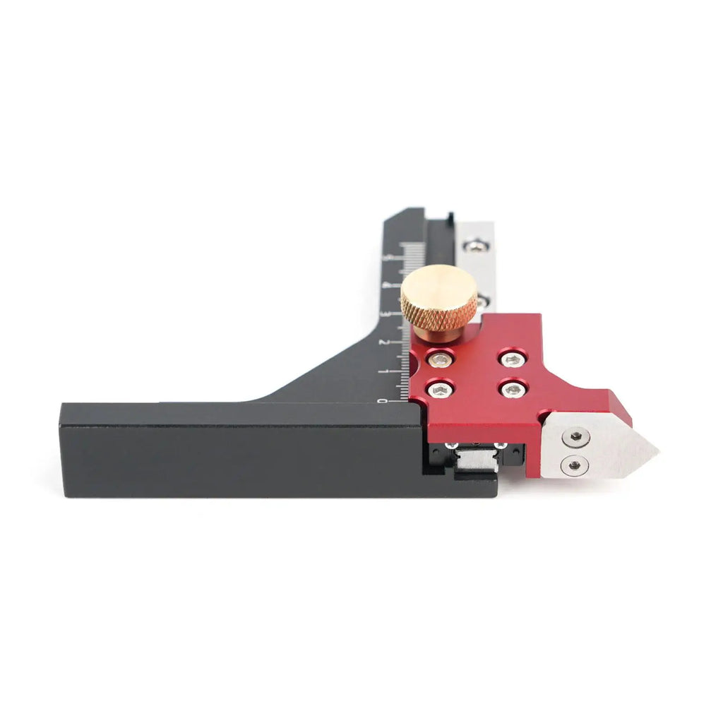 Aluminum Alloy Height Gauge Woodworking Square Depth Ruler Gaps Marking Tool for Home Workshop Construction