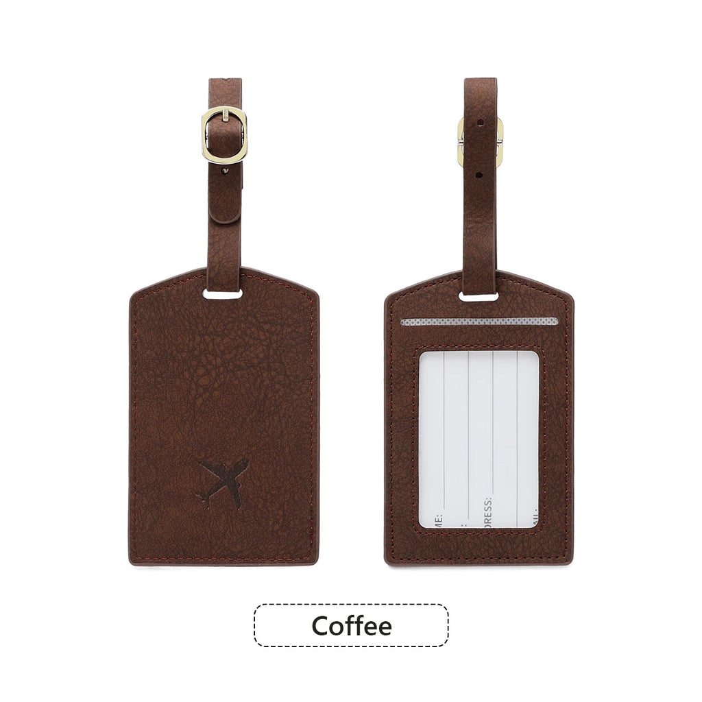 Fashionable New PU Luggage Tag, Boarding Pass for Overseas Travel, Luggage Tag, Anti-Loss Name Card, Luggage Tag