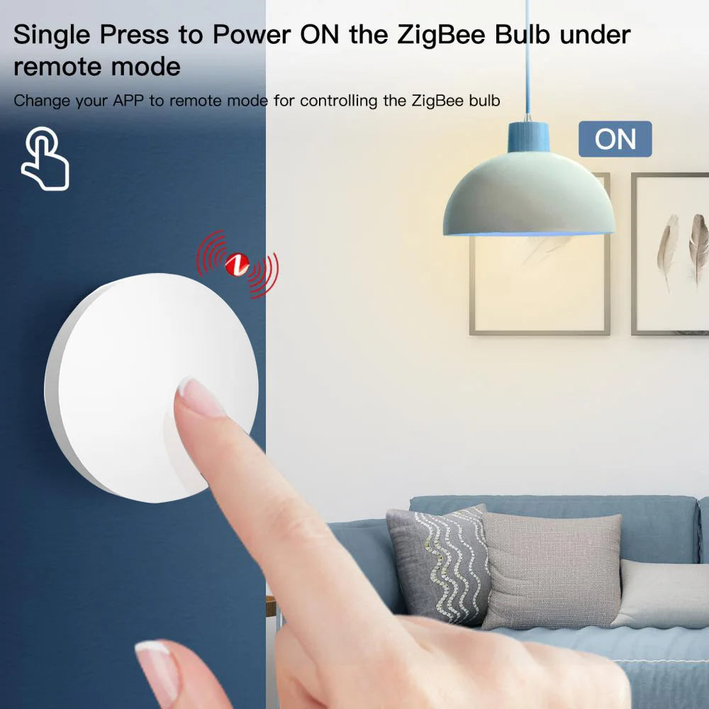 Tuya Smart Zigbee One Click Scene Switch Button Scene Panel Smart Home Light Turning Device