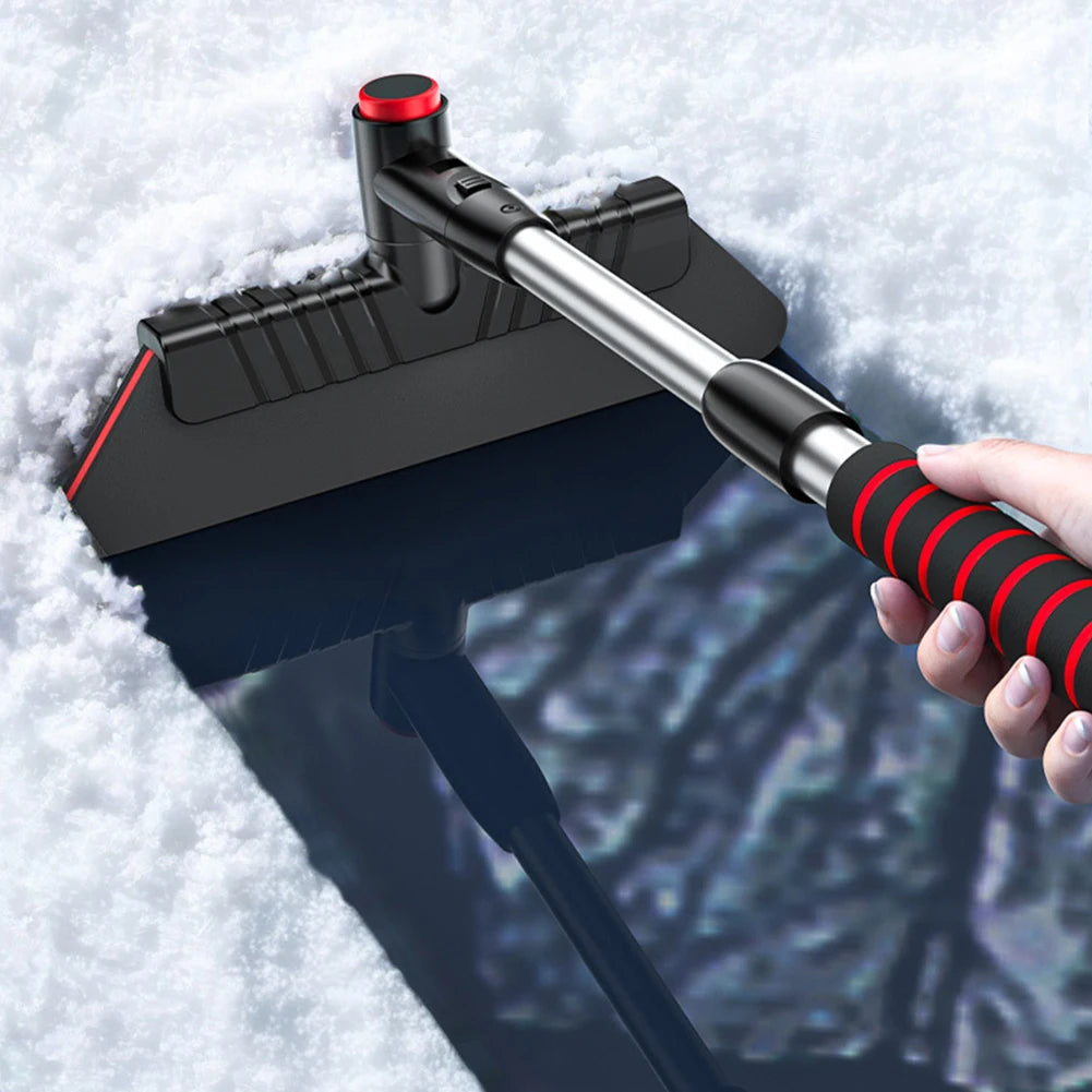 3 In 1 Extendable Ice Scraper Multifunctional Detachable Snow Brush Front Windshield Ice Scraping Defrost Broom Car Accessories