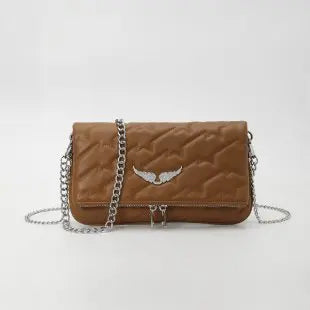 High Quality Designer Diaper Bag For Women Simple Vintage Handbag Leather Crossbody Shoulder Purse Tote Messenger Satchel