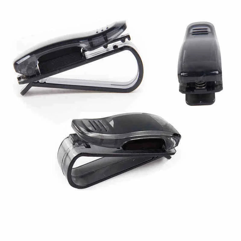 Diamond Glasses Holders Car Sun Visor Sunglasses Eyeglasses Mount With Ticket Card Clip Car Interior Accessories Glasses Holder