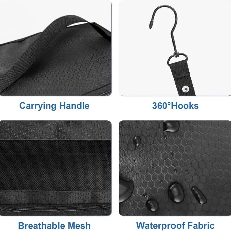 Suitcase Organizer High-capacity Travel Luggage Organizer Hanging Shelve Packing Cube Closet Collapsible Hanging Storage Bags