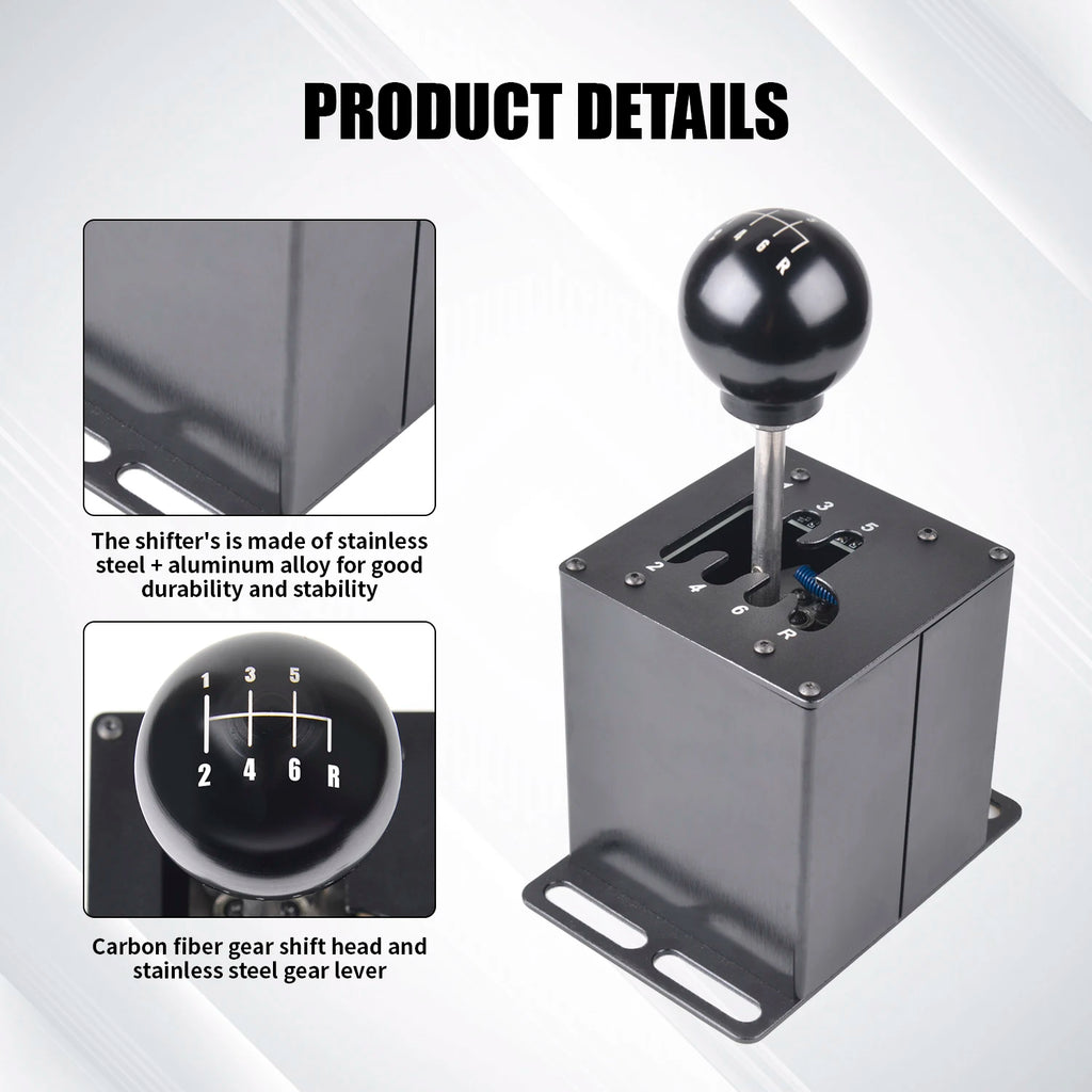 PC  Simracing Racing Game USB H Gear Shifter For Logitech G27 G29 G25 G920 For Thrustmaster T300RS/GT Shift Knob For ETS2