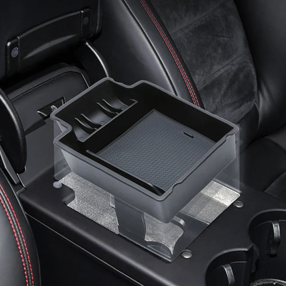 Car Central Console Armrest Storage Box For Porsches Macan 95B 2014-2024 Auto Interior Tidying Accessories Organizer Containers