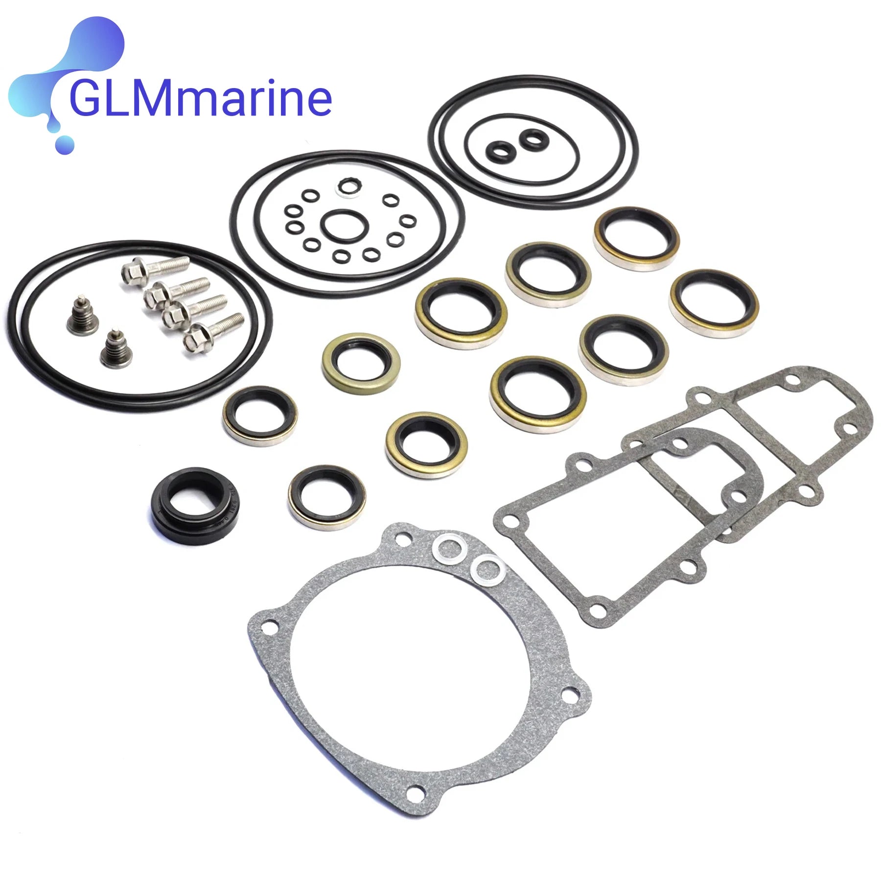 5006373 Lower Unit Gearcase Seal Kit for OMC Johnson Evinrude 3-300 HP Outboard Engines 439141 0777521 5000411 0396354 0437752