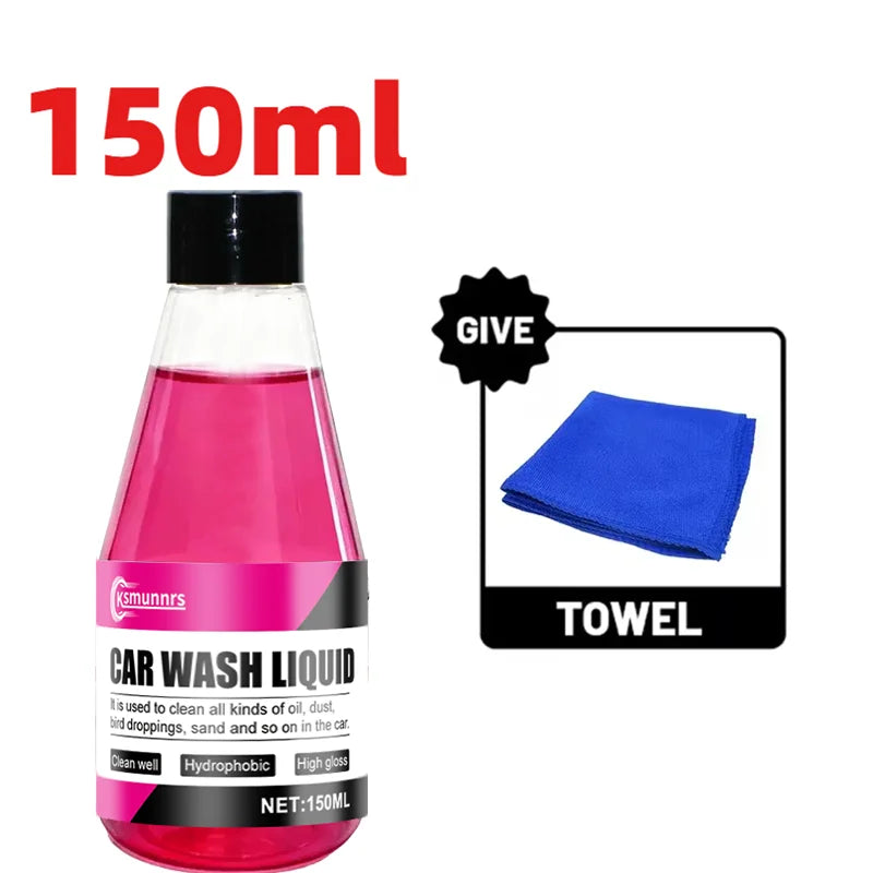 1:100 High Concentrate Pink Foam Car Wash Wax Neutral PH Formula, Safe for Car Paint. Universal Paint Protection for All Vehicle