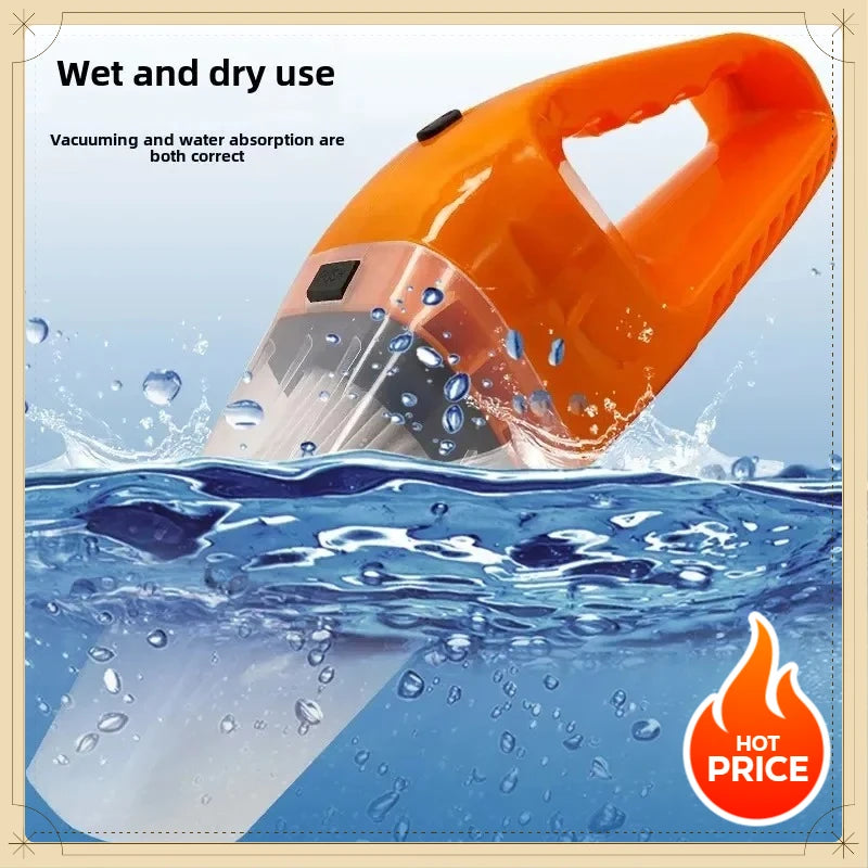 Portable High Power Wet & Dry Vacuum Cleaner Handheld Cleaning Tool for Car Motorcycle Household